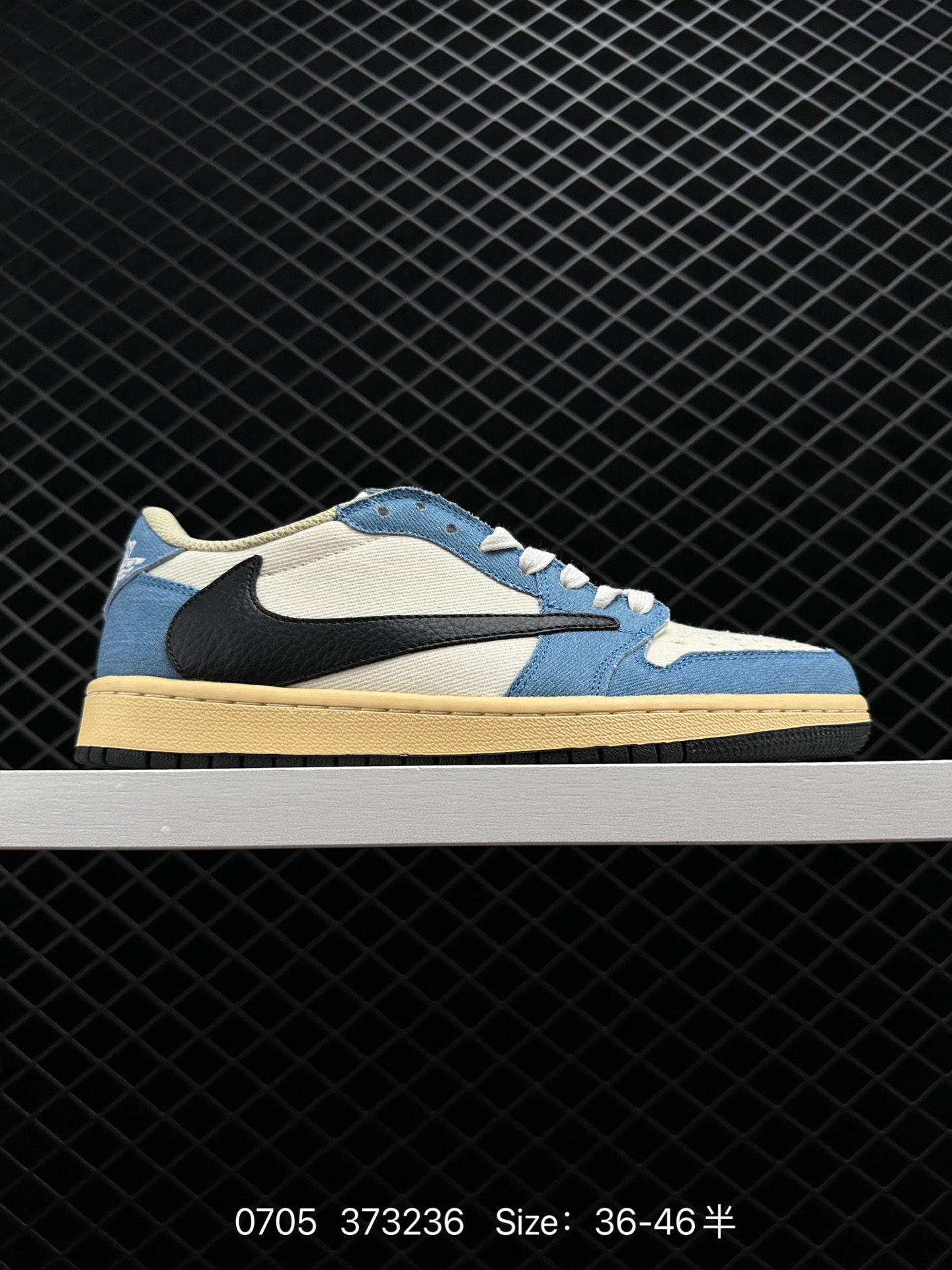 fragment design x Travis Scott x Nike Air Jordan 1 Low OG SP”Black/Green Toe“AJ1